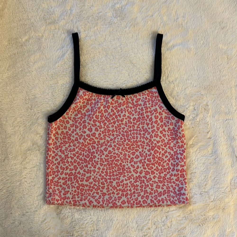 Pink Cheetah Print tank top